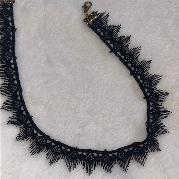 ๐ฉต3/$15๐ฉต Elegant Black Lace Choker Necklace - Picture 2 of 3